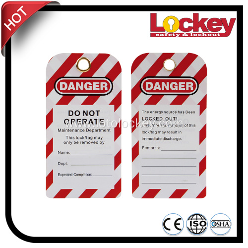 Plastic Sealed Lockout Tags